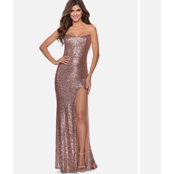 slim fit dress slacks Fame and Partners X Free People Champagne Dress (4)